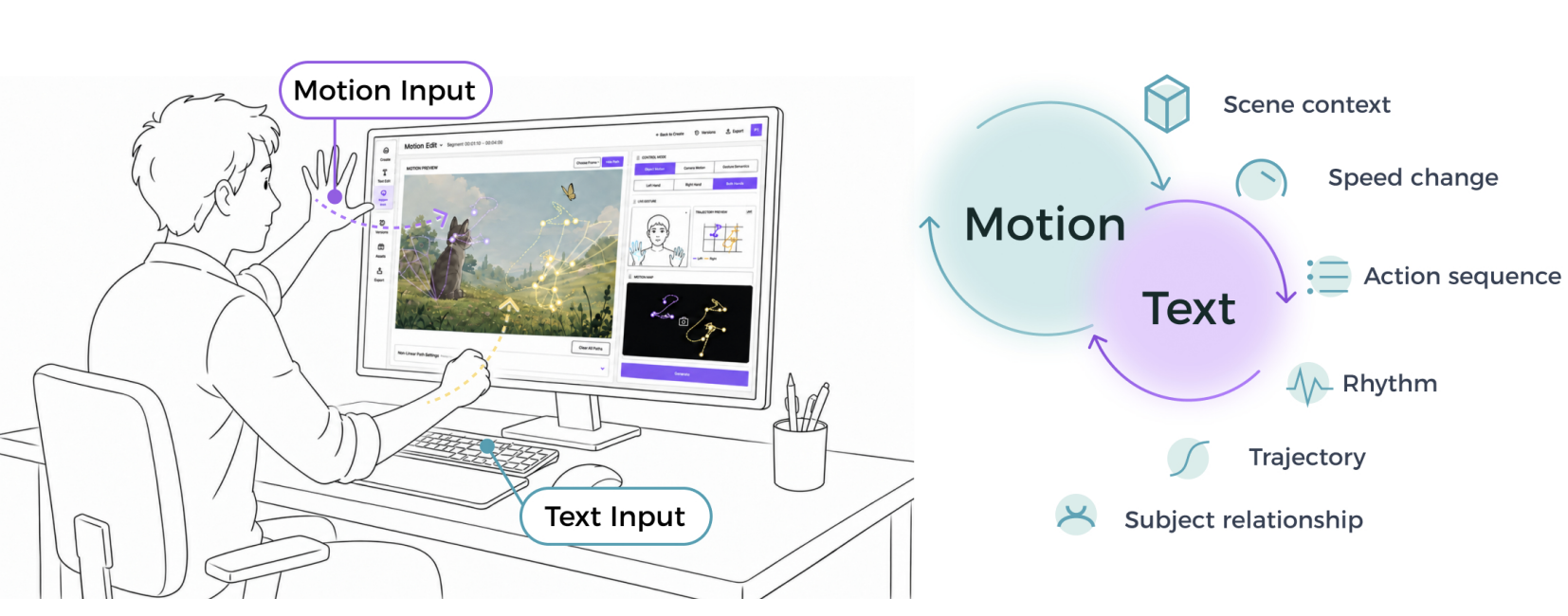 Move2Motion embodied 3D motion design system